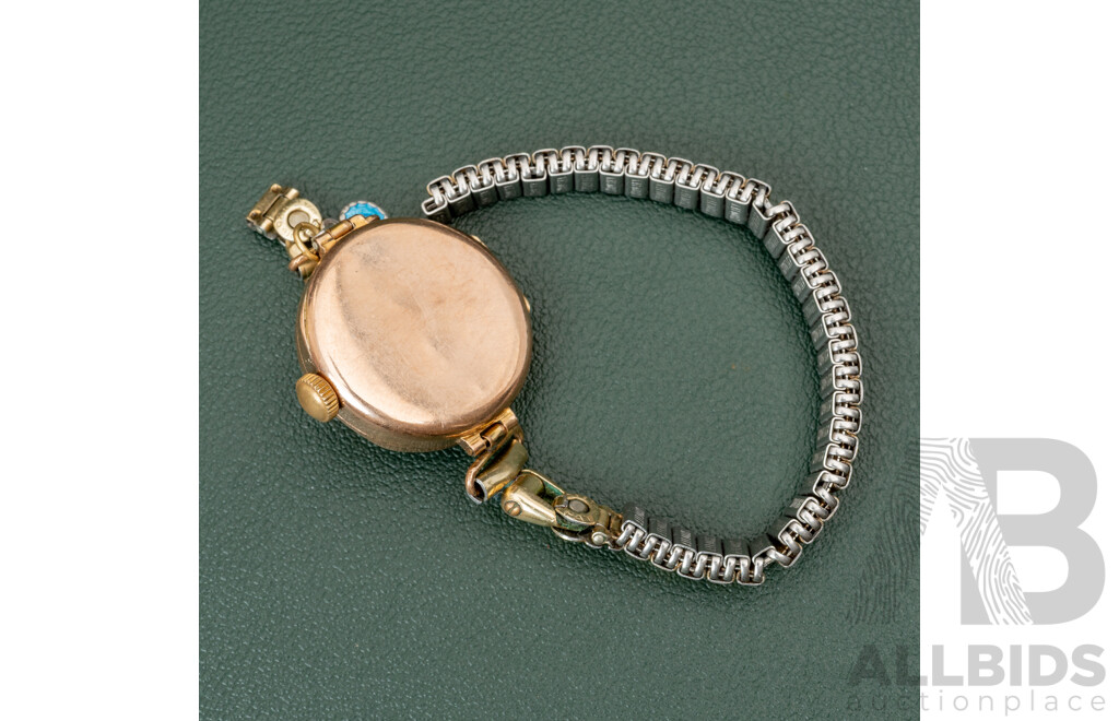 9ct Art Deco Ladies Watch, Hallmarked London 1927 - Working