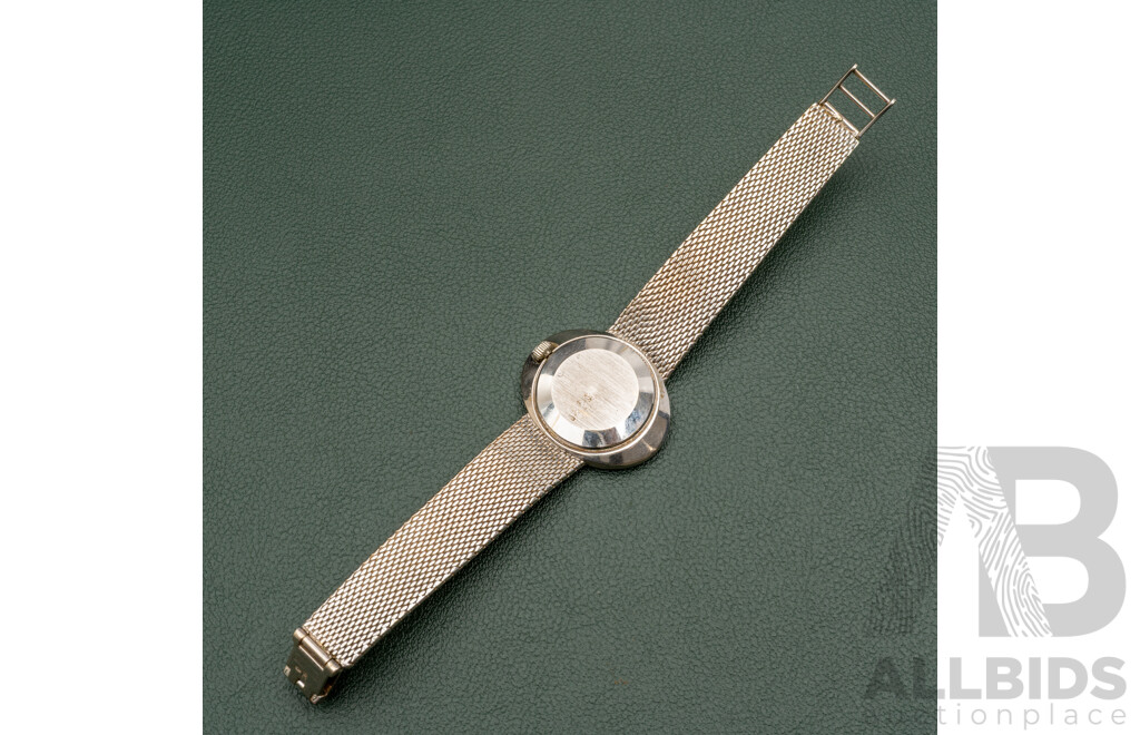 18ct Bucherer White Gold Ladies Vintage Dress Watch, Manual Winding - Working, 47.22 Grams