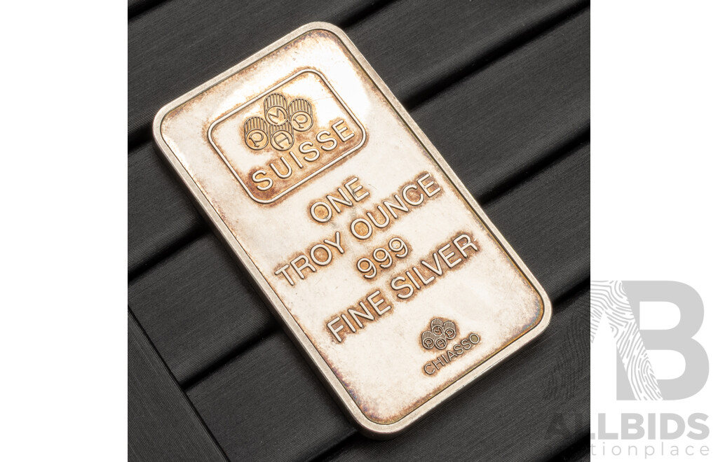 PAMP Suisse Lady Fortuna One Troy Ounce .999 Fine Silver Bullion, 31.12 Grams