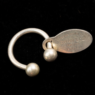 Return to Tiffany & Co. New York Keyring, Sterling Silver, Authenticated Hallmarks 2001, 23.07grams