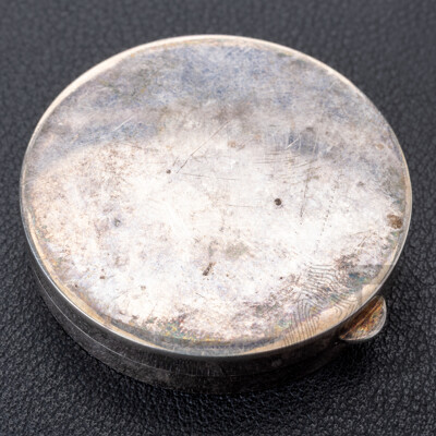 Georg Jensen Vintage Sterling Silver Pill Box #233, 40mm Diameter