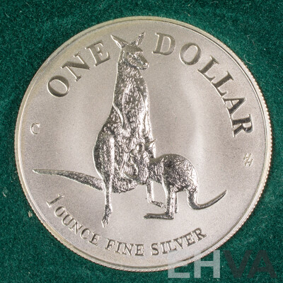 Australian RAM 1996 Silver One Dollar Coin, Australia's Silver Kangaroo, 'C' Mint Mark .999