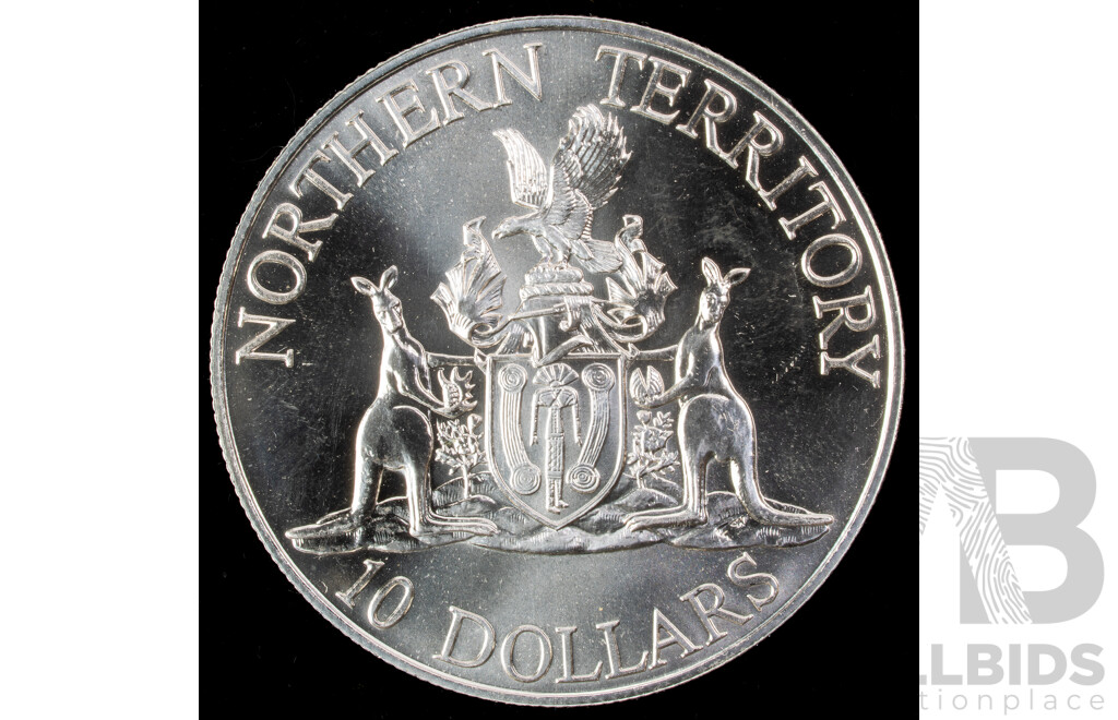 Australian 1992 Silver Proof Ten Dollar Coin, State Series Northern Territory .925