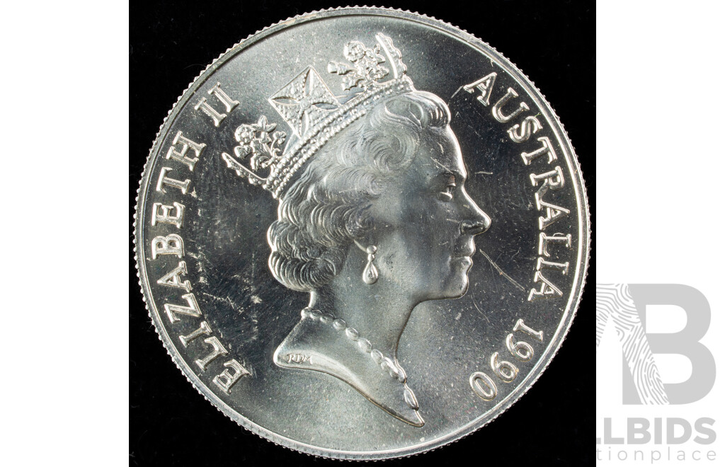 Australian 1990 Silver Proof Ten Dollar Coin, State Series Western Australia.925