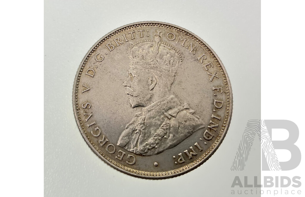Australian 1935 Silver KGV Florin .925