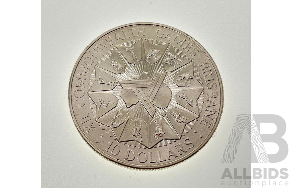 Australian 1982 Silver Ten Dollar Coin, Commonwealth Games .925