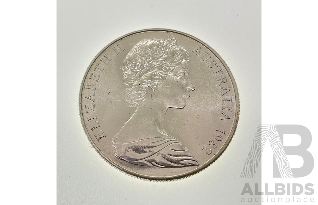 Australian 1982 Silver Ten Dollar Coin, Commonwealth Games .925