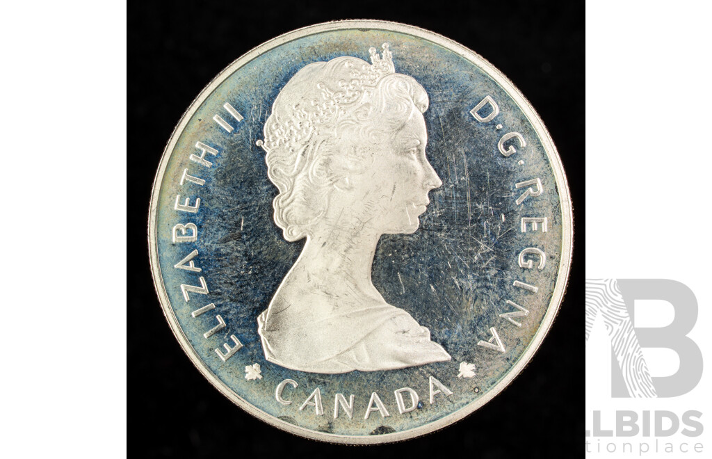 Canada 1985 Silver One Dollar Coin, National Parks .500