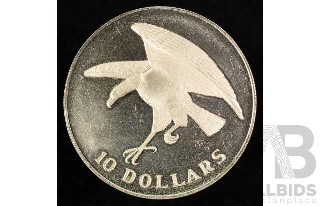 Singapore 1974 Silver Ten Dollar Coin .500