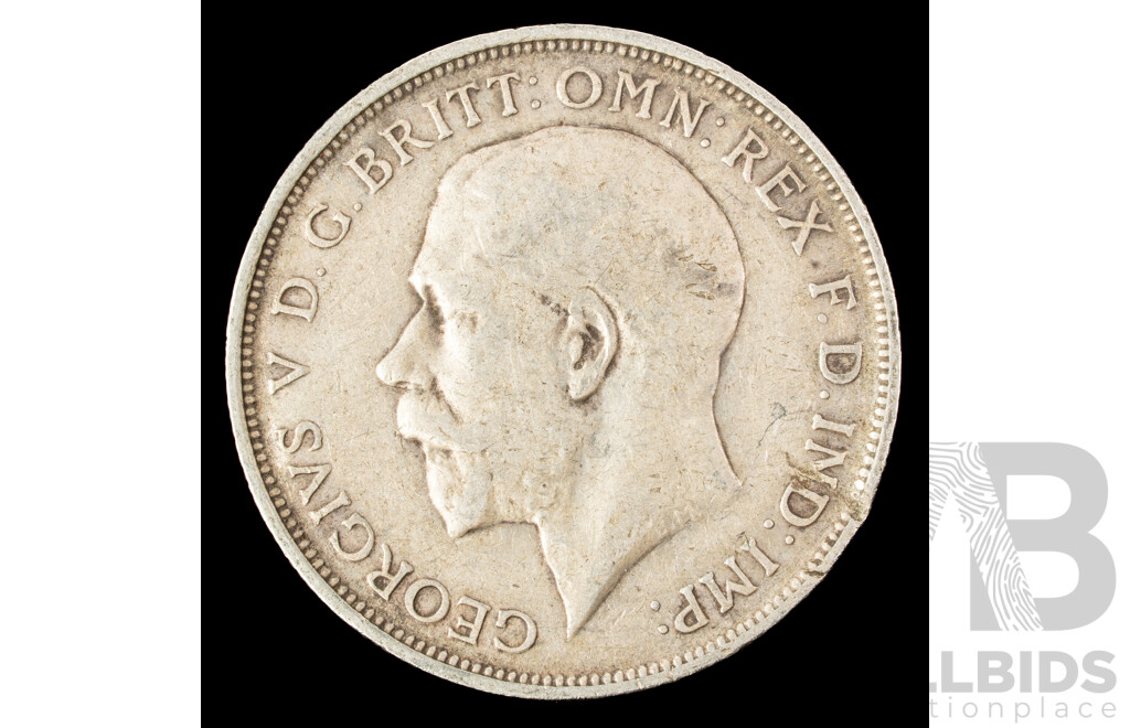 United Kingdom 1919 KGV Silver Florin .925