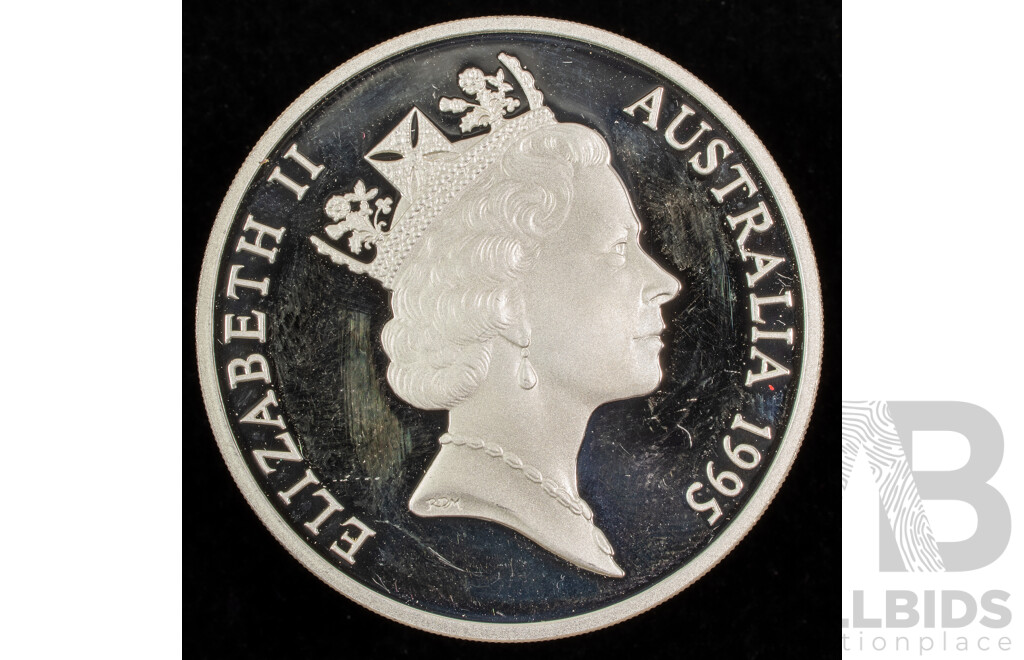 Australian 1995 Silver Proof Five Dollar Coin, Elizabeth Macarthur  .925