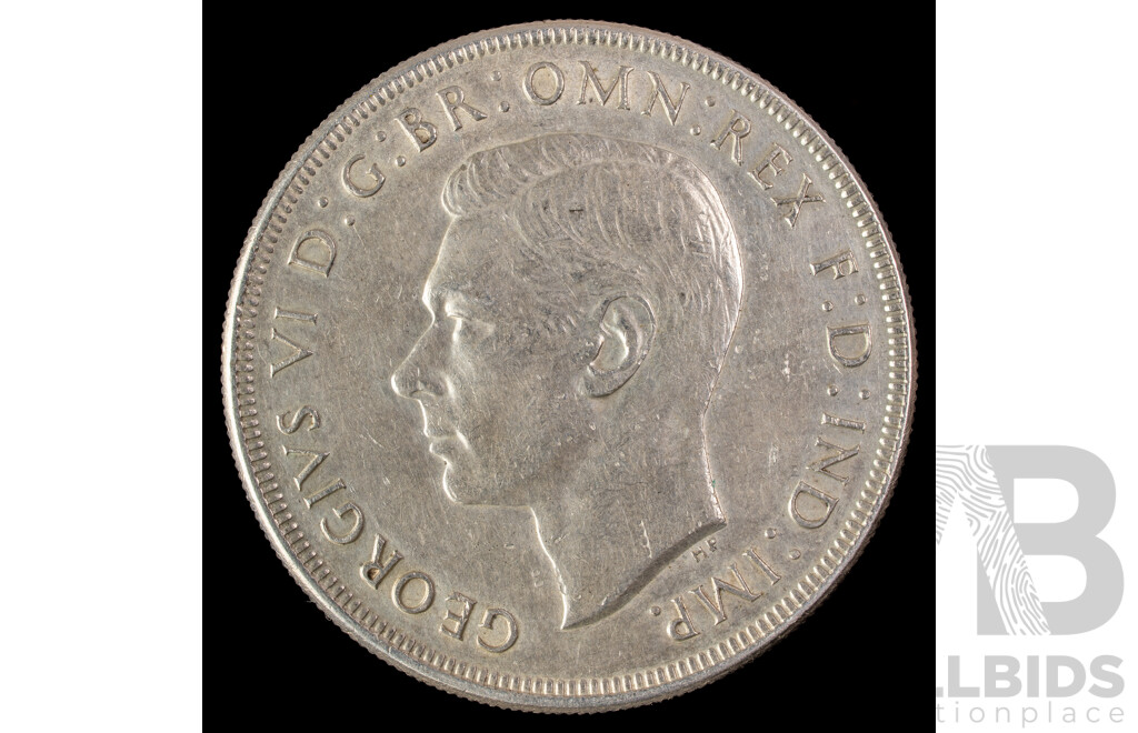 Australian 1937 KGVI Silver Crown .925