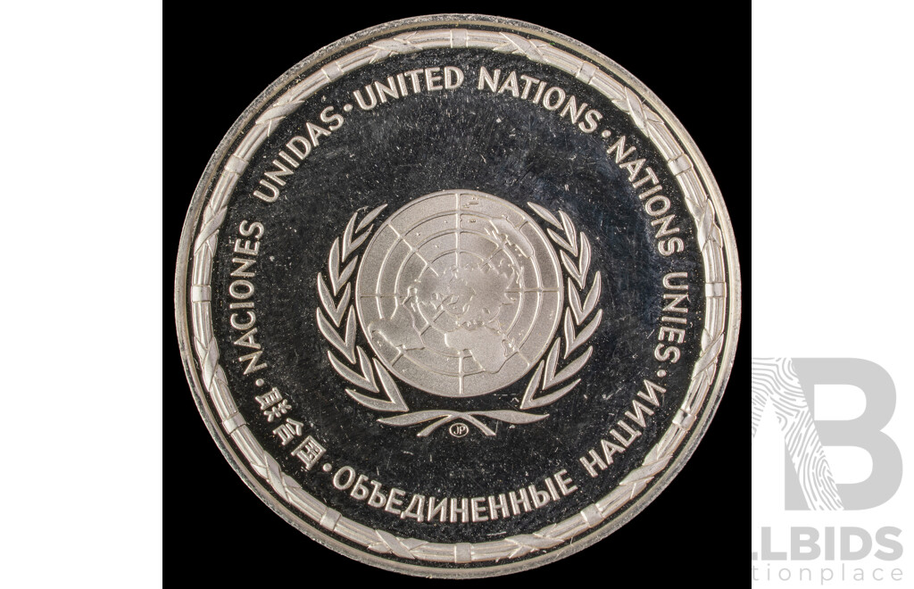 Austria/United Nations 30th Anniversary Silver Medal  925