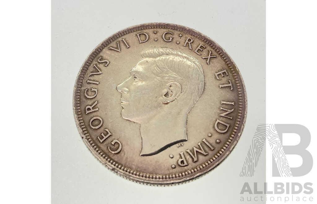 Canadian 1939 Silver One Dollar Coin, Commemorative Royal Visit .800