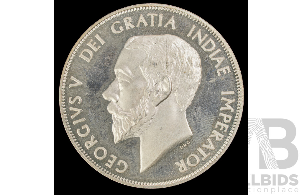 United Kingdom 2001 Silver Pattern Double Florin, Dated 1910 .925
