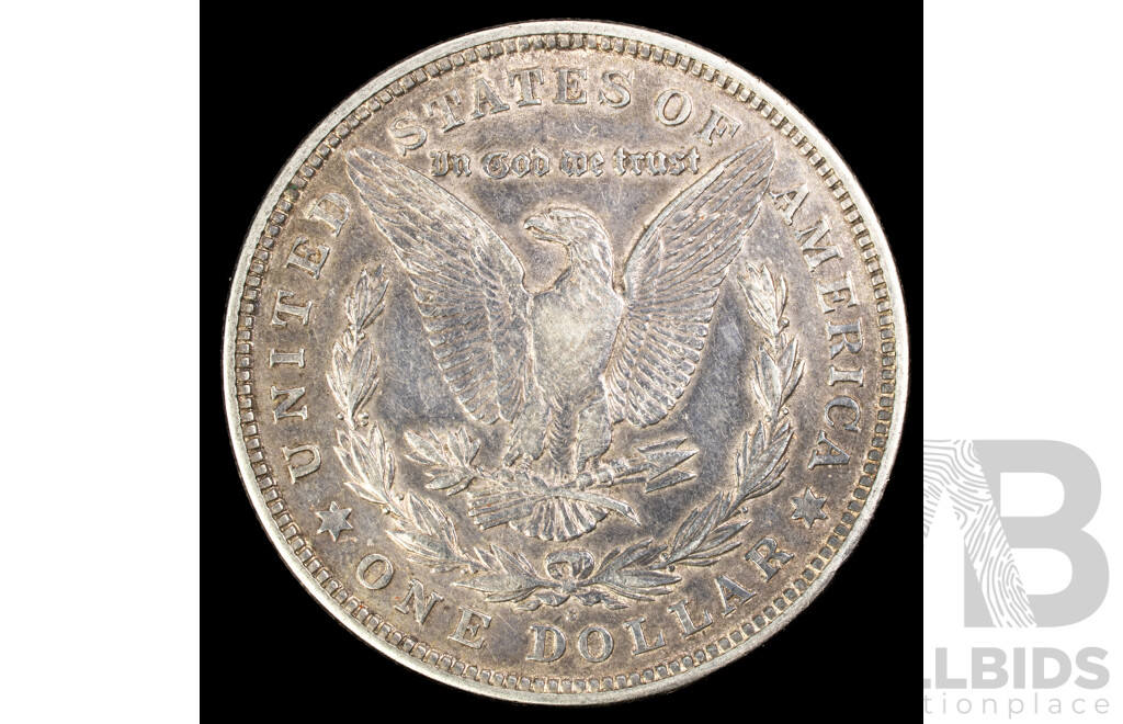 USA 1921 Silver Morgan Dollar, San Francisco Mint .900