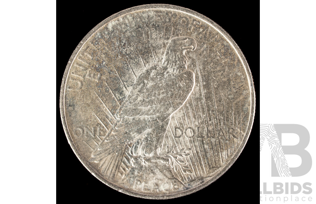 USA 1923 Silver Peace Dollar, Philadelphia Mint .900