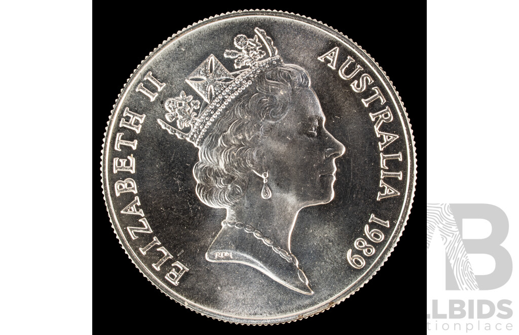 Australian 1989 Silver Ten Dollar Coin, State Series, Queensland .925