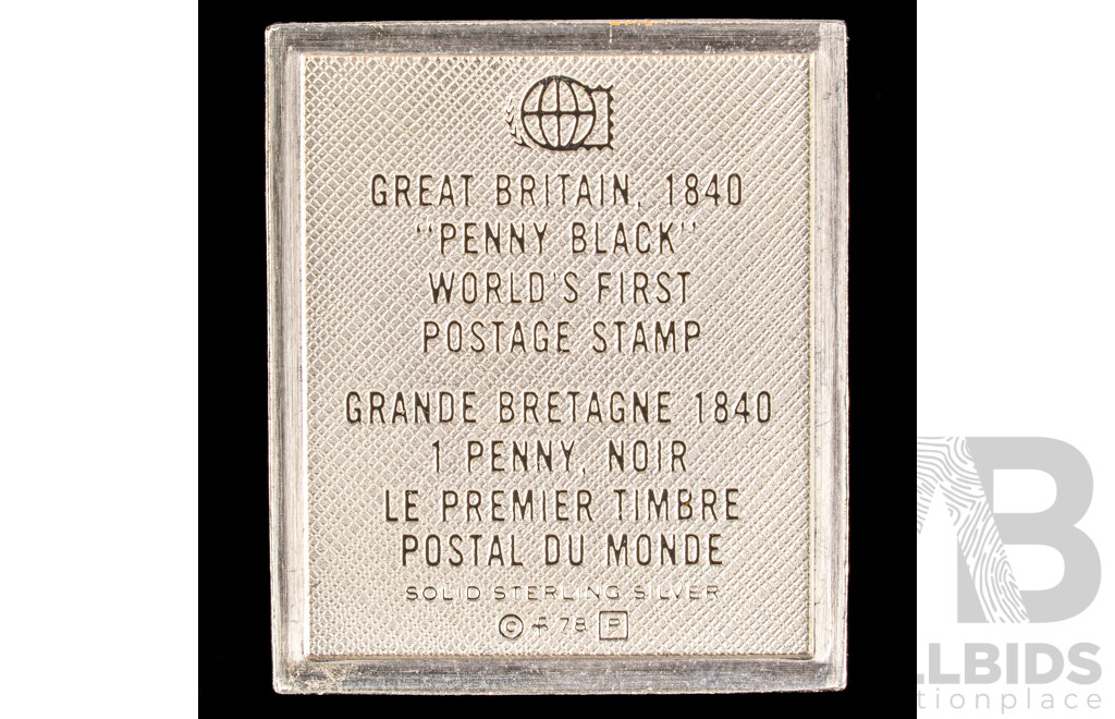 Penny Black Sterling Silver Ingot .925