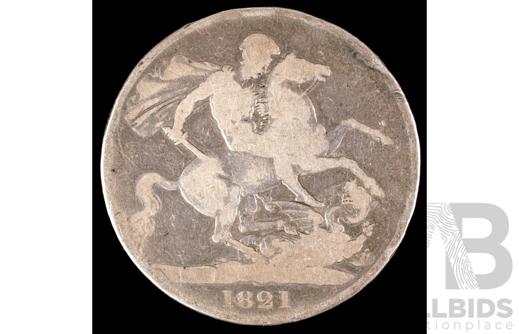 Great Britain KGIV 1821 Silver Crown .925