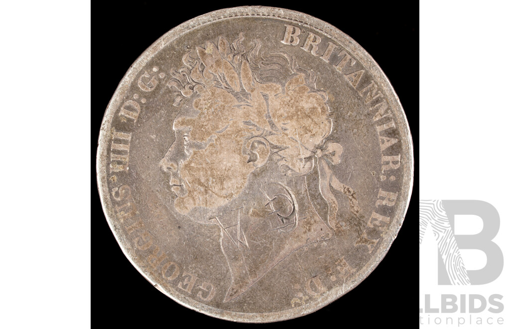 Great Britain KGIV 1821 Silver Crown .925