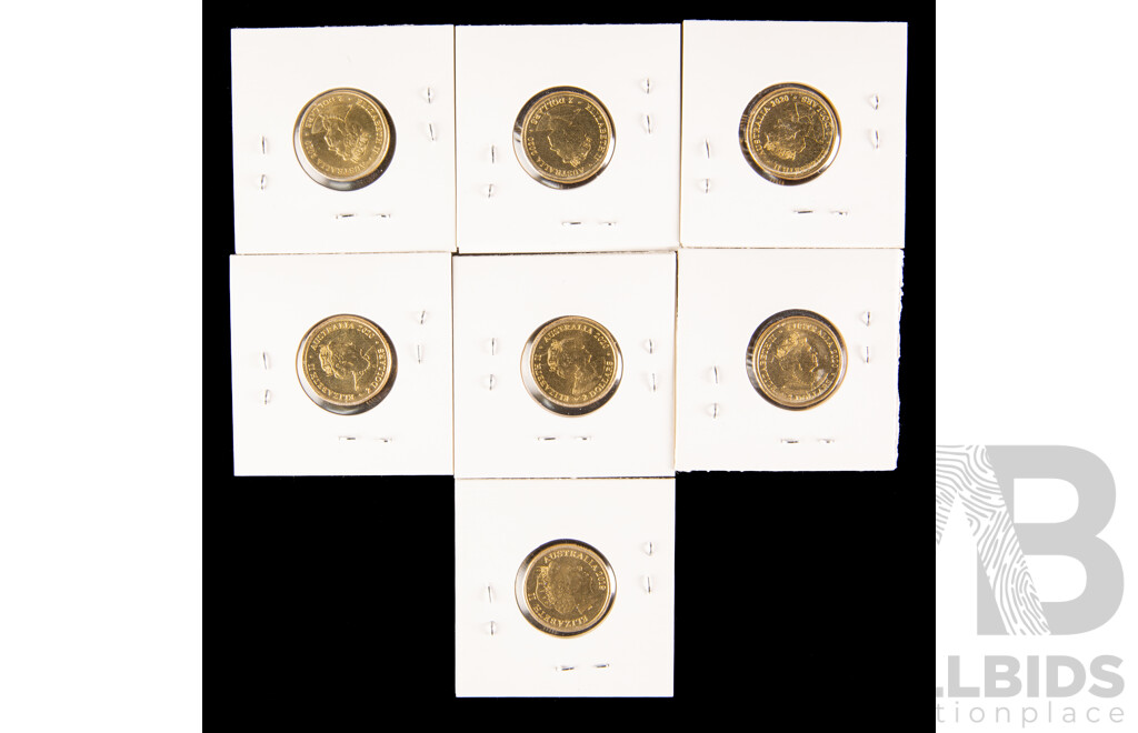 Five Australian 2020 Paralympic/Olympic Two Dollar Coins, 2019 Police Remembrance