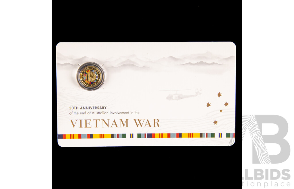 Australian RAM  2023 Commemorative Two Dollar Coin, Fiftieth Anniversary End Involvement of Vietnam War, C Mint Mark
