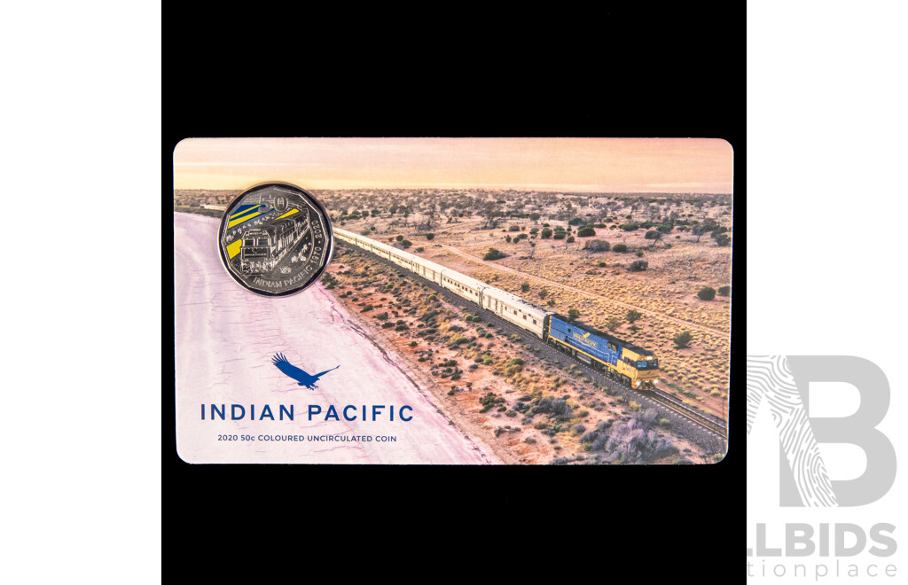 Australian RAM 2020 Commemorative Fifty Cent Coin, Indian Pacific