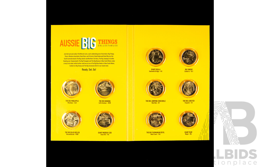 Australian RAM 2023 Ten UNC One Dollar Coin Set, Aussie Big Things