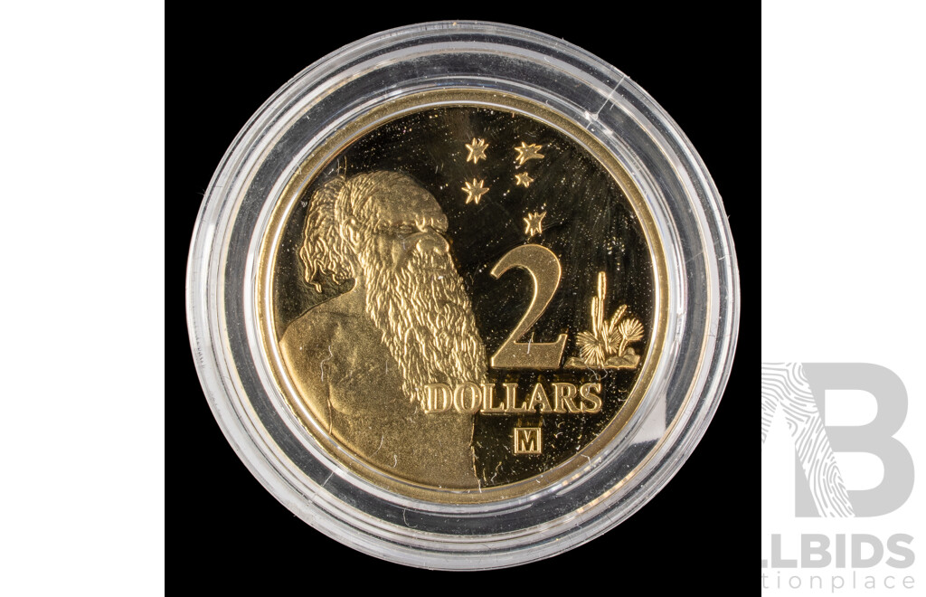 Australian RAM 2018 Proof Two Dollar Coin, Thirty Years of the Two Dollar Coin, M Privy Mark
