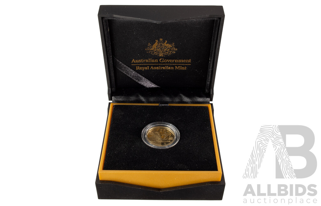 Australian RAM 2018 Proof Two Dollar Coin, Thirty Years of the Two Dollar Coin, M Privy Mark