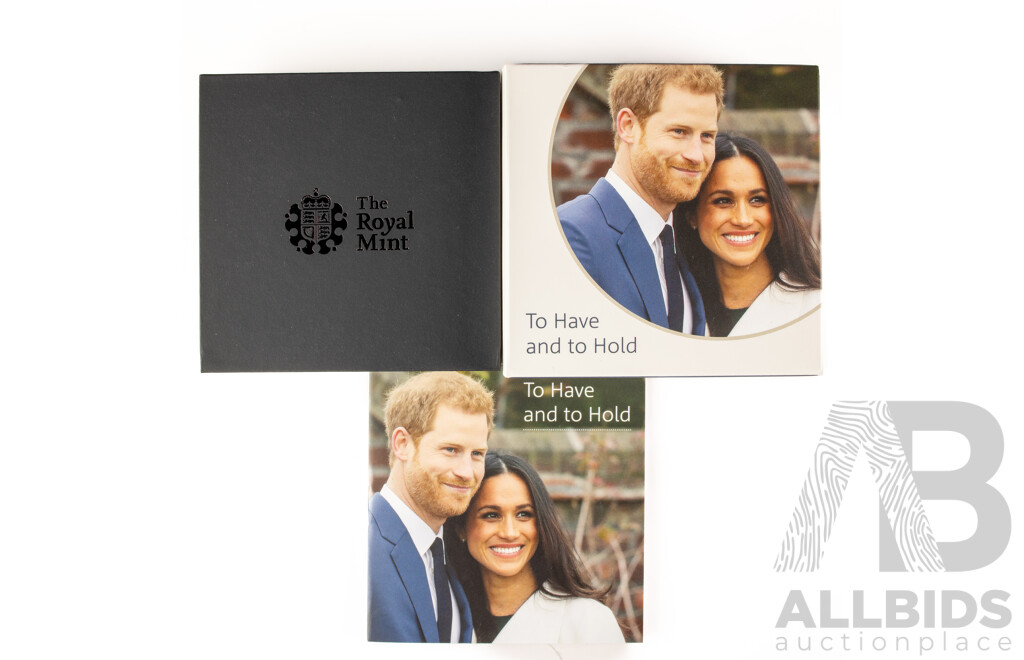 United Kingdom Royal Mint 2018 Silver Five Pound Coin, the Royal Wedding .925