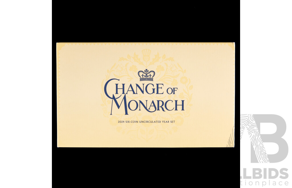 Australian RAM 2024 Six UNC Coin Set, Change of Monarch