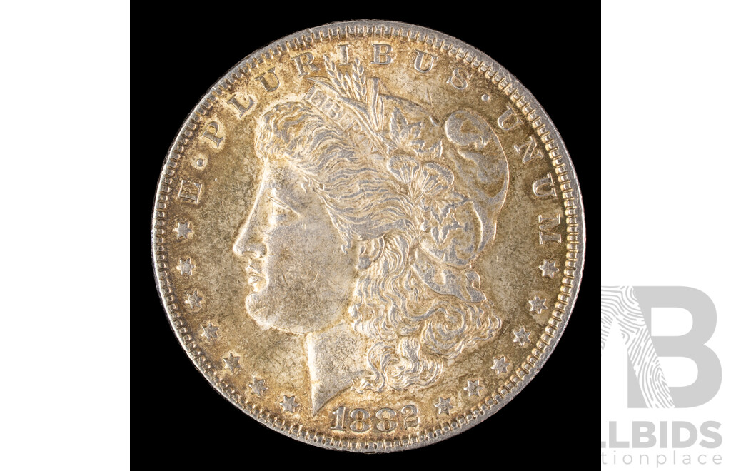 USA 1882 Silver Morgan Dollar, Philadelphia Mint .900