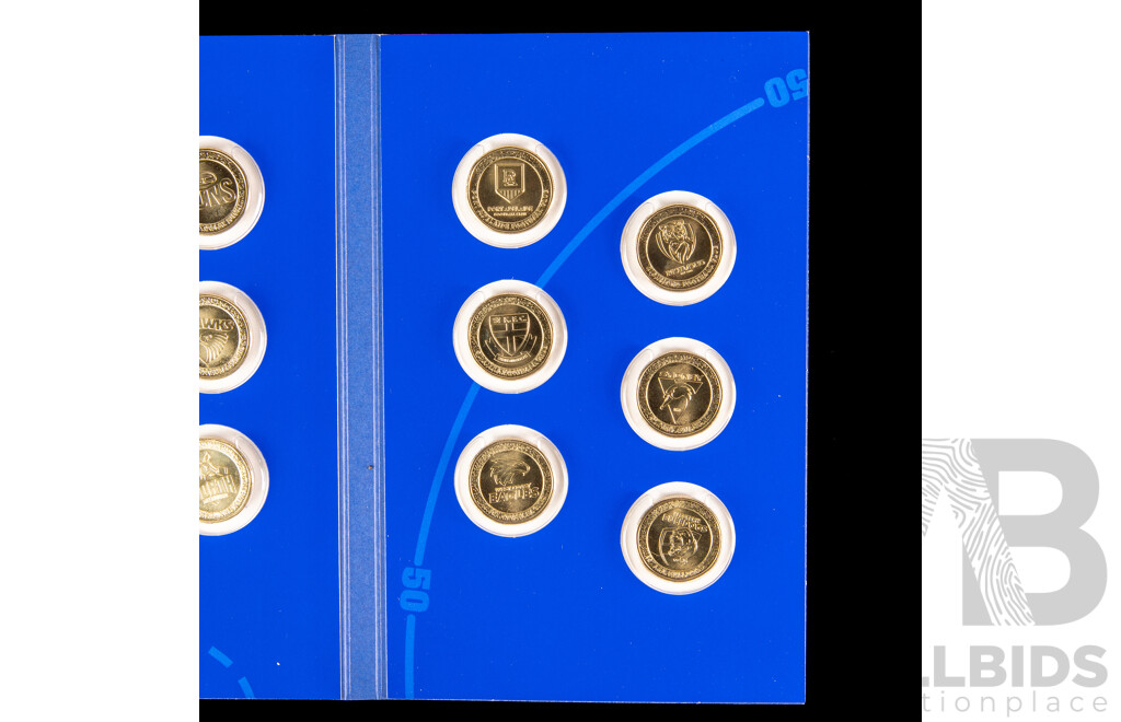Australian 2023 AFL Twenty One Dollar Coin Collection and Folder