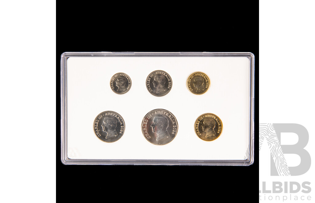 Australian RAM 2024 Six UNC Coin Set, King Charles III