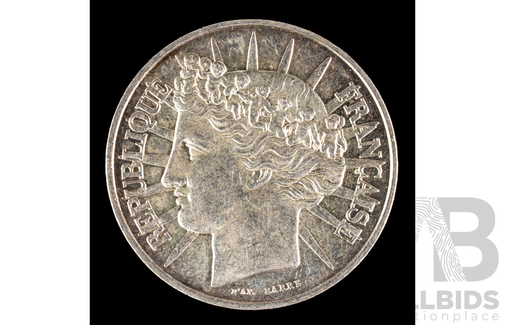 France 1988 Silver One Hundred Francs Coin, Fraternity, the Founding Value of the French Republic .900