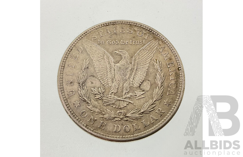USA 1921 Silver Morgan Dollar, San Fransisco Mint .900