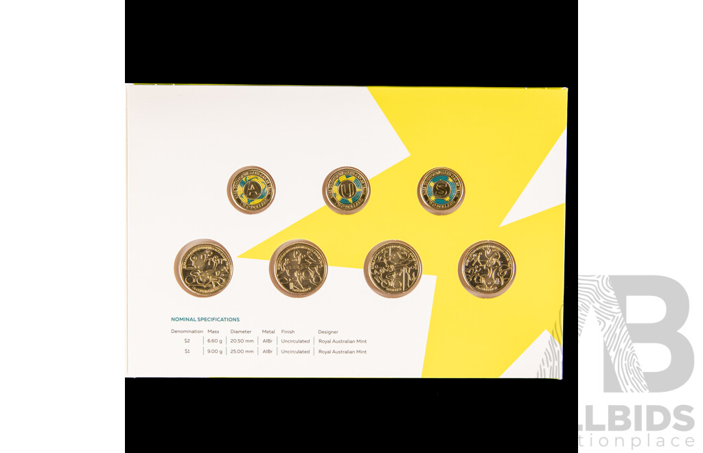Three Australian RAM Coin Sets Including 2016 Olympic Team, 2022 Commonwealth Games, 2024 Australian Olympics