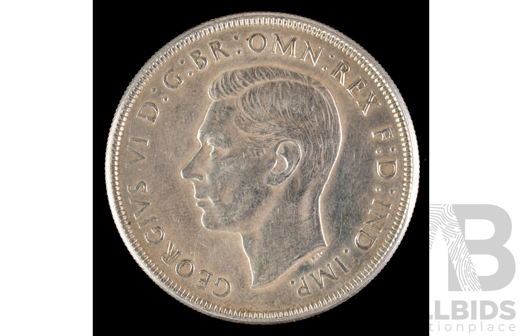 Australian 1937 KGVI Silver Crown .925