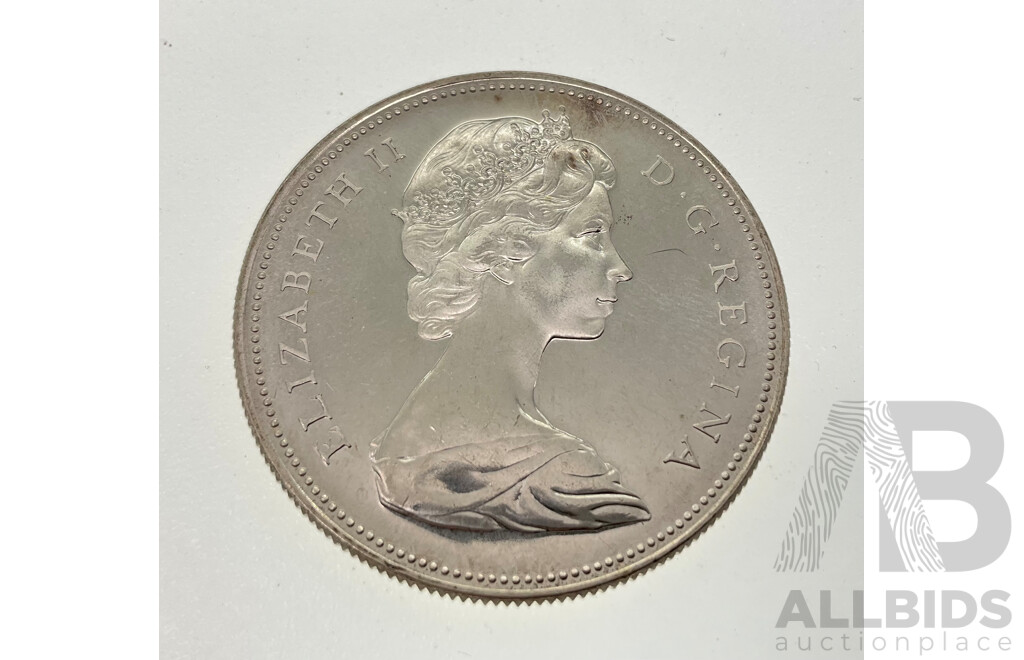 Canada 1966 Silver Dollar .800