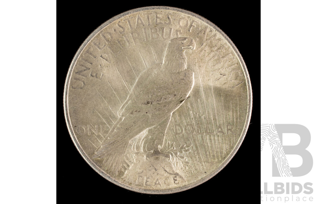 USA 1922 Peace Dollar .900