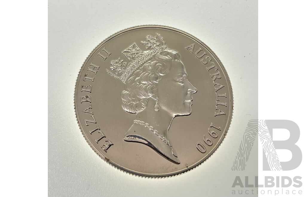 Australian 1990 Silver Proof Five Dollar Coin, State Series, Western Australia .925