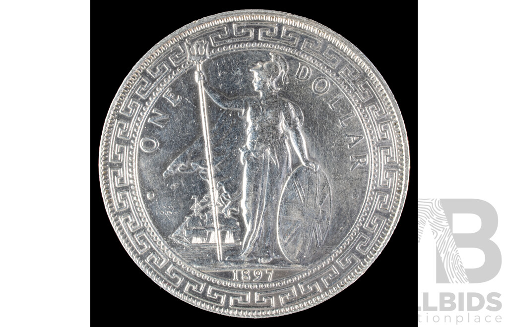 British Silver Trade Dollar 1897 .900