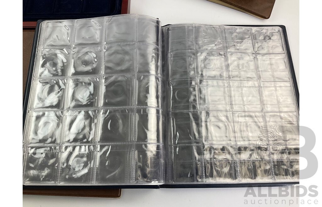 Collection of Coin and Note Albums and Holders Including Royal Australian Mint, Macquarie Mint, PCGS, Cumberland, Seven Seas
