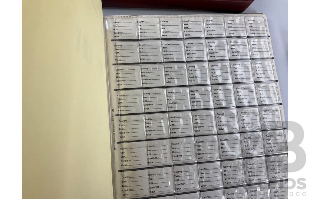 Collection of Coin and Note Albums and Holders Including Royal Australian Mint, Macquarie Mint, PCGS, Cumberland, Seven Seas