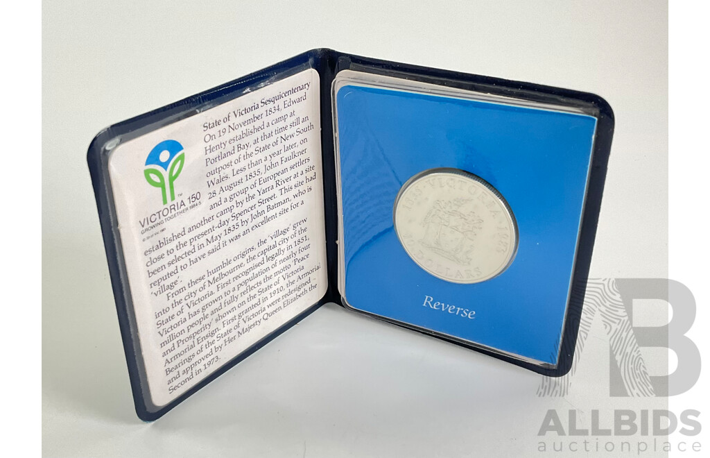 Australian 1985 Silver Ten Dollar Coin, State Series Victoria .925