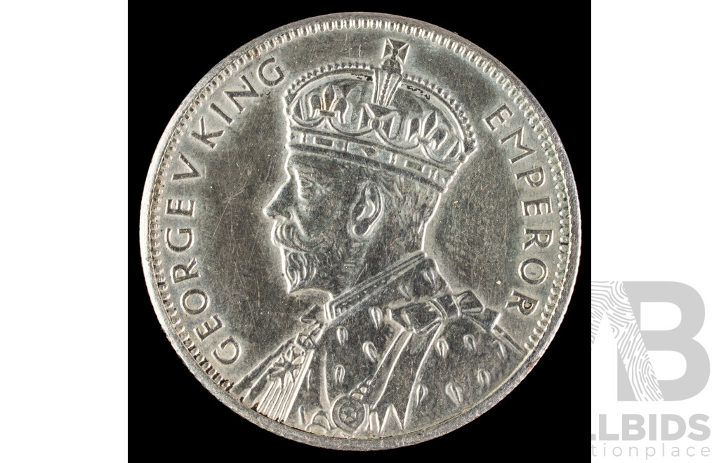 Rare Australian 1934-35 Silver KGV Florin, Commemorative Victoria Centenary .925