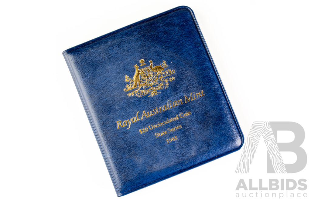 Australian 1985 Silver Ten Dollar Coin, State Series Victoria .925