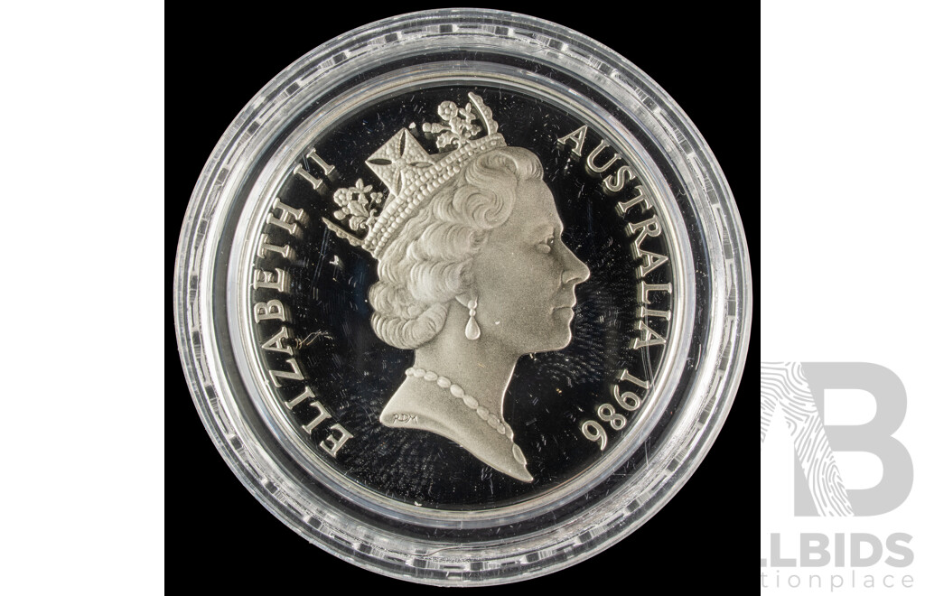 Australian 1986 Silver Proof Ten Dollar Coin, State Series South Australia .925